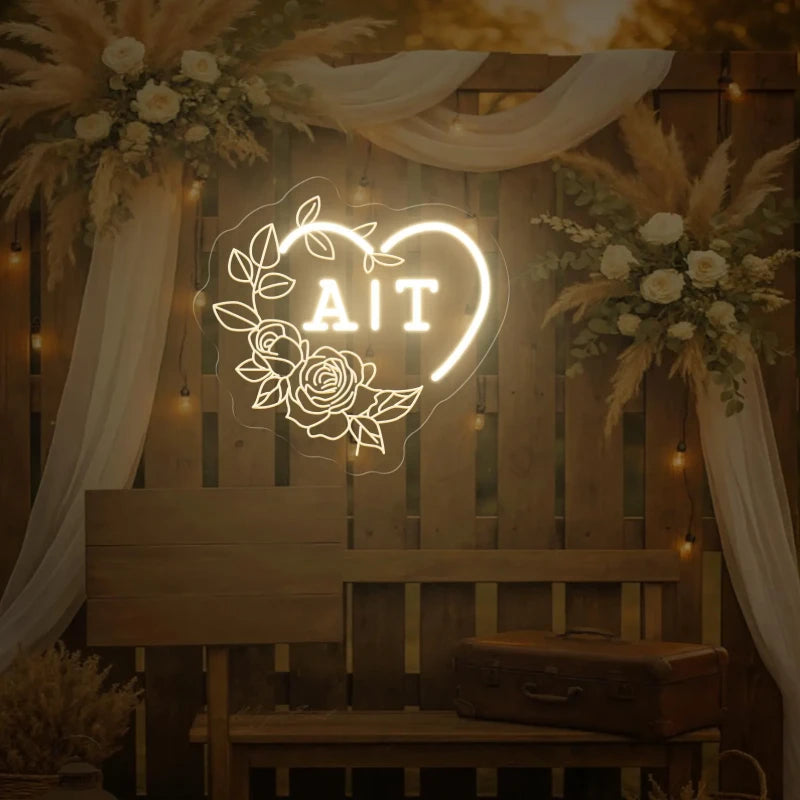 Wedding Initials Neon Sign