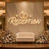 Wedding Reception Rings Neon Sign Board
