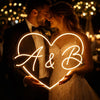 Wedding Neon Sign Heart Custom Couple Neon Sign