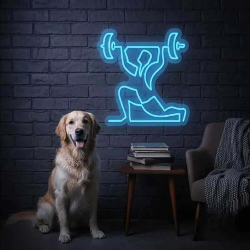 Weightlifter Neon Sign