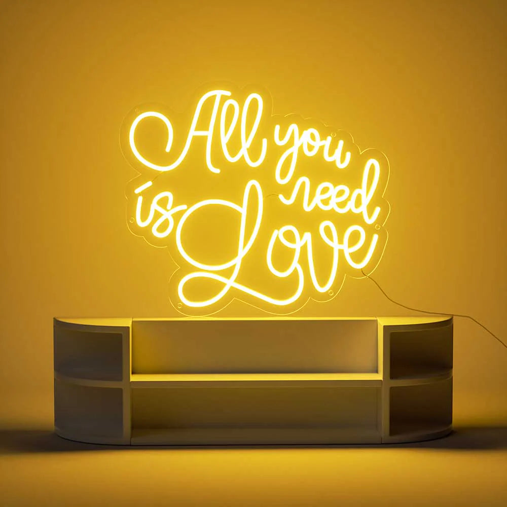 All You Need Is Love Custom LED Neon Sign