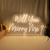 Will You Marry Me LED Neon Sign Custom Engagement Party Neon Light