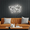 World Map Neon LED Sign