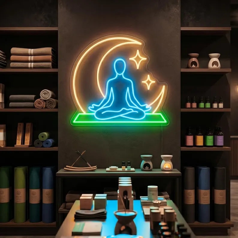 Yoga With Chand Neon Sign LED Light